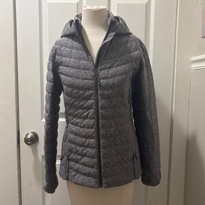 Women's Charcoal Down Insulated Puffer Jacket
